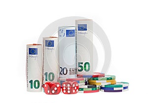 Unreliable speculative Euro economy forecasts, Euro currency photo