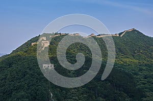 Unrestored section of the Great Wall of China, Zhuangdaokou, Beijing, China