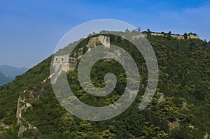 Unrestored section of the Great Wall of China, Zhuangdaokou, Beijing, China