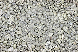 Unroasted coffee beans