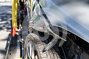 Unsafe Roads Warning. Car Insurance