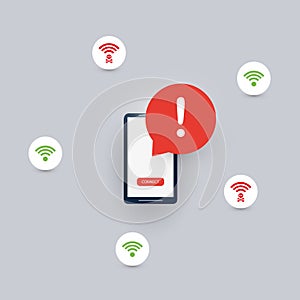 Unsafe Wireless Connections, Insecure Hacked Malicious Free Public Wi-Fi Hotspots
