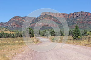 Unsealed road in Flinders Ranges National Park, South Australia