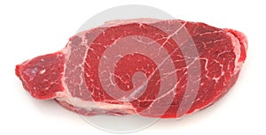 Unseasoned London broil steak photo