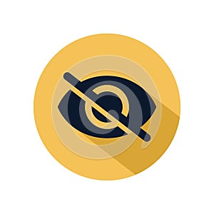 Unseen icon vector for web, software, application, and mobile