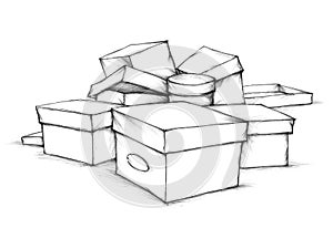 Unsorted boxes