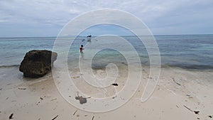 Unspoiled White Beach in Anda, Bohol, Philippines