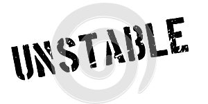 Unstable rubber stamp