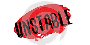 Unstable rubber stamp