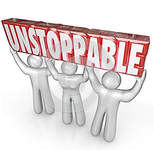 Unstoppable Team Lifting Word No Limits Determination photo