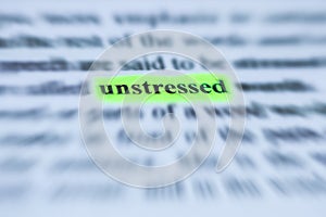 Unstressed keyword highlight