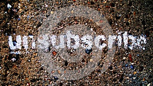 Unsubscribe Graffiti photo