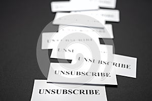 Unsubscribe tickets