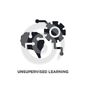 unsupervised learning isolated icon. simple element illustration from artificial intellegence concept icons. unsupervised learning photo