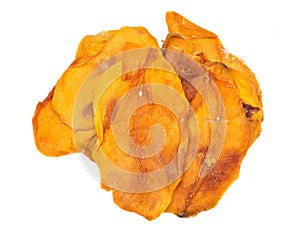 Unsweetened and unsulfured organic dried mango photo