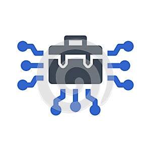 Untact business icon