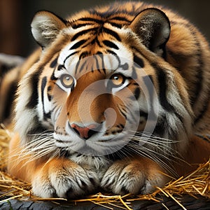 Untamed Strength: The Formidable Tiger Roars. photo