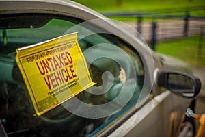 Untaxed And Clamped Car