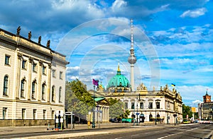 Unter den Linden Boulevard in Central Berlin, Germany