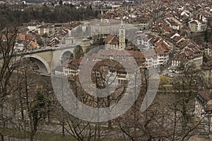 UntertorbrÃÂ¼cke and old city of Bern. Switzerland.