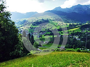 Unterwasser settlement in the river Thur valley