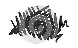 Untidy lines creating rough texture