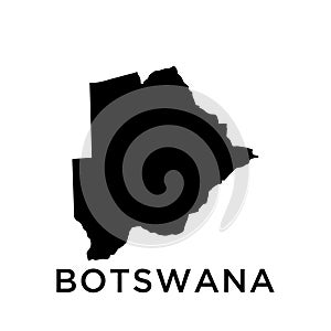 Botswana map Travel icon Education vector