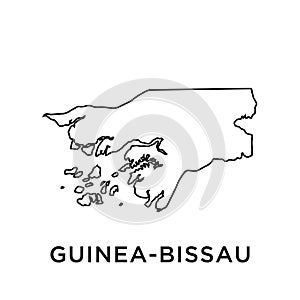 Guinea-Bissau map icon vector trendy photo