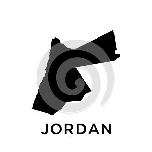 Jordan map icon vector trendy