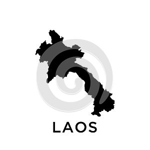 Laos map icon vector trendy