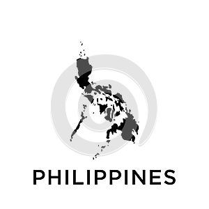 Philippines map icon vector trendy