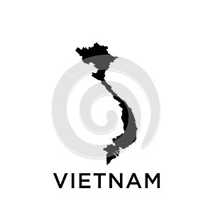 Vietnam map icon vector trendy