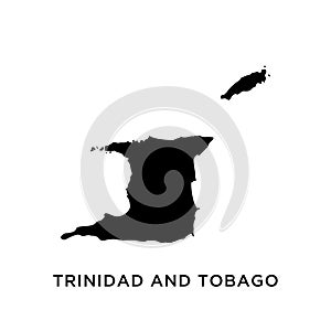 Trinidad and Tobago map icon vector trendy