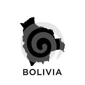 Bolivia map icon vector trendy