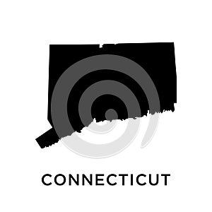 Connecticut map icon vector trendy