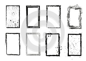 Variety of Grunge Frames set