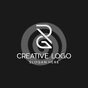 Letter GR Or RG Monogram Modern Business Logo