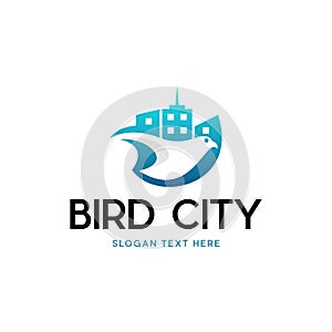 Bird City Fly Modern Commercial Business Creative Logo photo