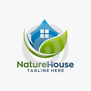 Nature house logo design
