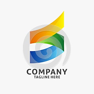 Letter S gradient logo design