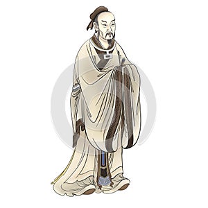 Mencius, Chinese Confucian philosopher. photo