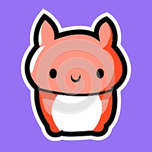 cute kawaai cat creature cartoon sticker for children toys
