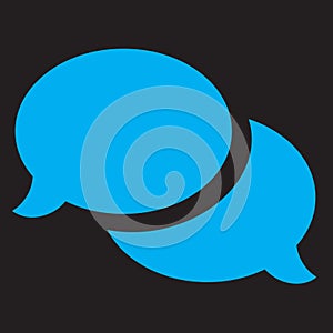 Colorful chat iconic symbol illustration