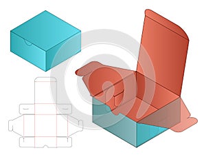 Foldable Packaging Box Dieline Template