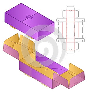 Box Dieline Template Foldable Packaging Layout dieline