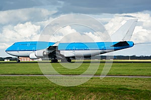 Untitled airplane. Passenger plane. Aircraft without title at airport. Aviation theme.