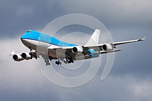 Untitled airplane. Passenger plane. Aircraft without title at airport. Aviation theme. In flight. Landing and arrival.