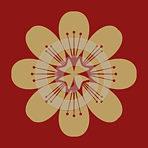 Chinese New Year and New Year nicon illustration