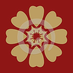 Chinese New Year and New Year nicon illustration