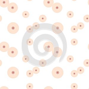 Playful Circle Pattern. minimal seamless on white background.